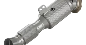 Metallischer Flexrohr-Auspuff mit Wärmeschutzmantel